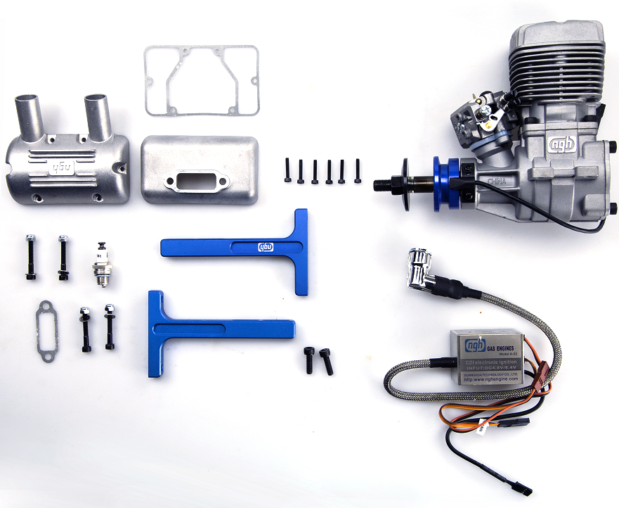 NGH GT35 – 35CC GAS 2-STROKE ENGINE W/MUFFLER