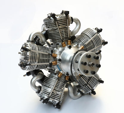NGH - 150cc 4 Stroke 5 Cylinder Radial Gas Engine with Electronic Ignition including  exhaust collector ring