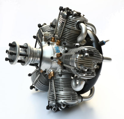 NGH - 150cc 4 Stroke 5 Cylinder Radial Gas Engine with Electronic Ignition including  exhaust collector ring
