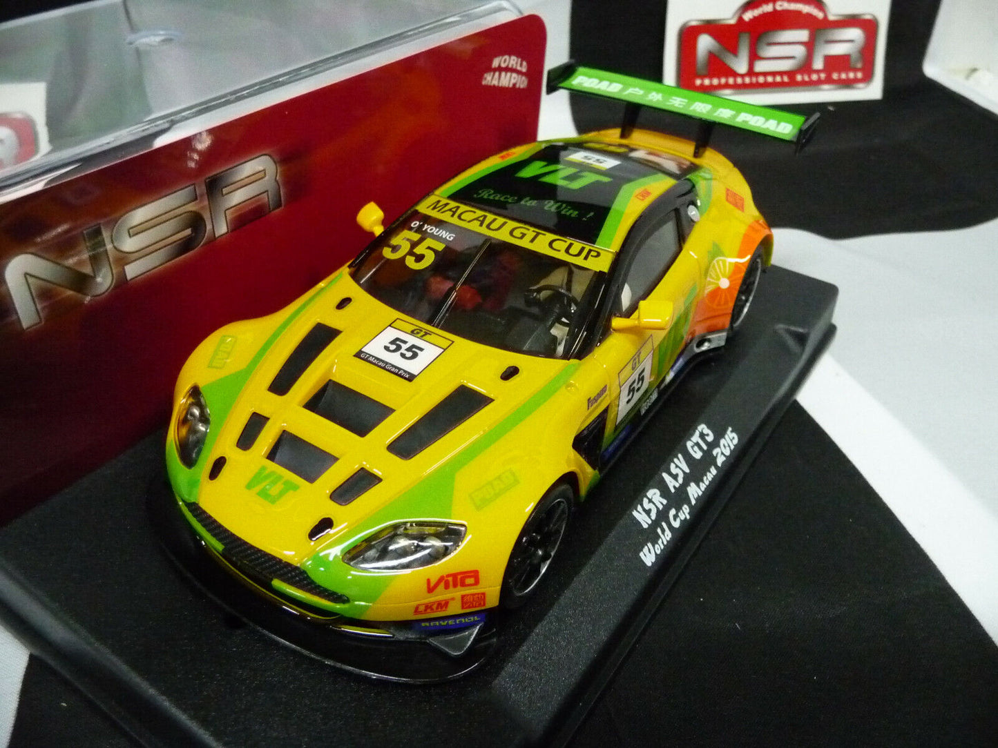 NSR -  1:32 0037AW ASV GT3 World Cup Macau 2015 No.55 slot car also suits  scalextric/carrera