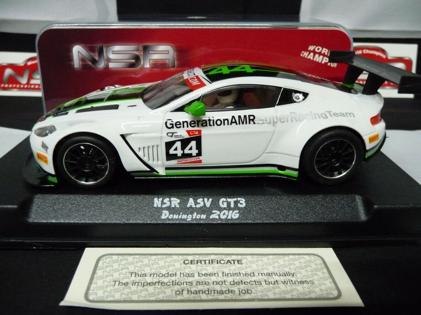 NSR -  1:32 0066SW ASV GT3 Donnington 2016 No.44 slot car also suits  scalextric/carrera