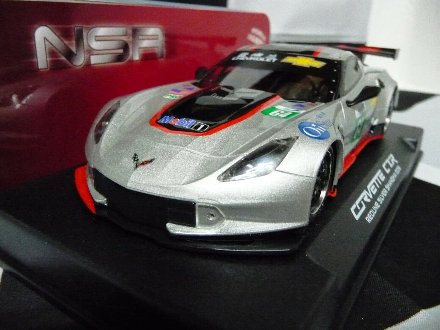 NSR -  1:32 0096AW Corvette C7R Redline Shanghai 2018 No.64 slot car also suits  scalextric/carrera