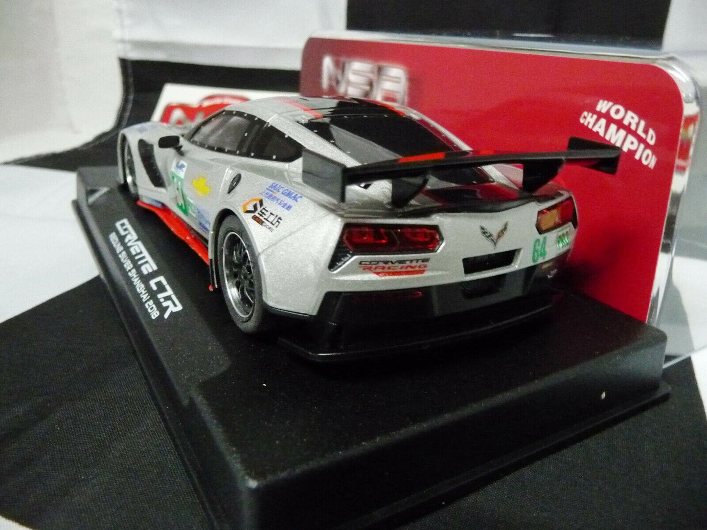 NSR -  1:32 0096AW Corvette C7R Redline Shanghai 2018 No.64 slot car also suits  scalextric/carrera