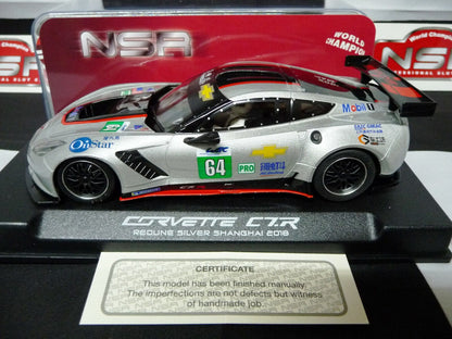 NSR -  1:32 0096AW Corvette C7R Redline Shanghai 2018 No.64 slot car also suits  scalextric/carrera
