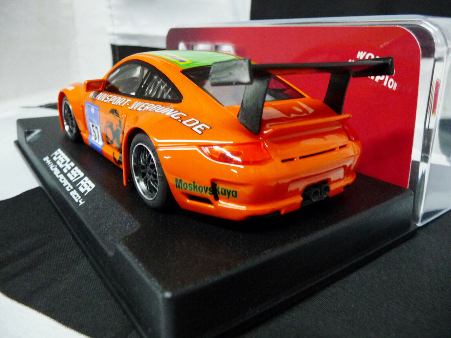 NSR -  1:32 0110AW Porsche 997 RSR N/Berg 2014 24H No.57 slot car also suits  scalextric/carrera
