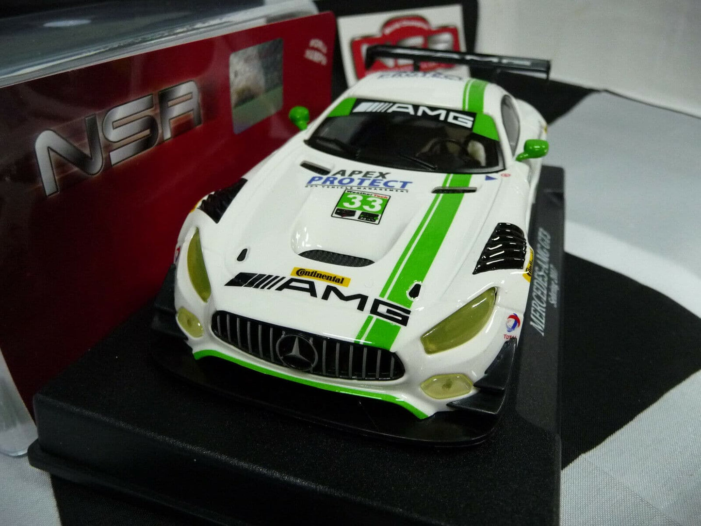 NSR -  1:32 0114SW Mercedes - AMG Sebring 2017 No.33 slot car also suits  scalextr/carrera