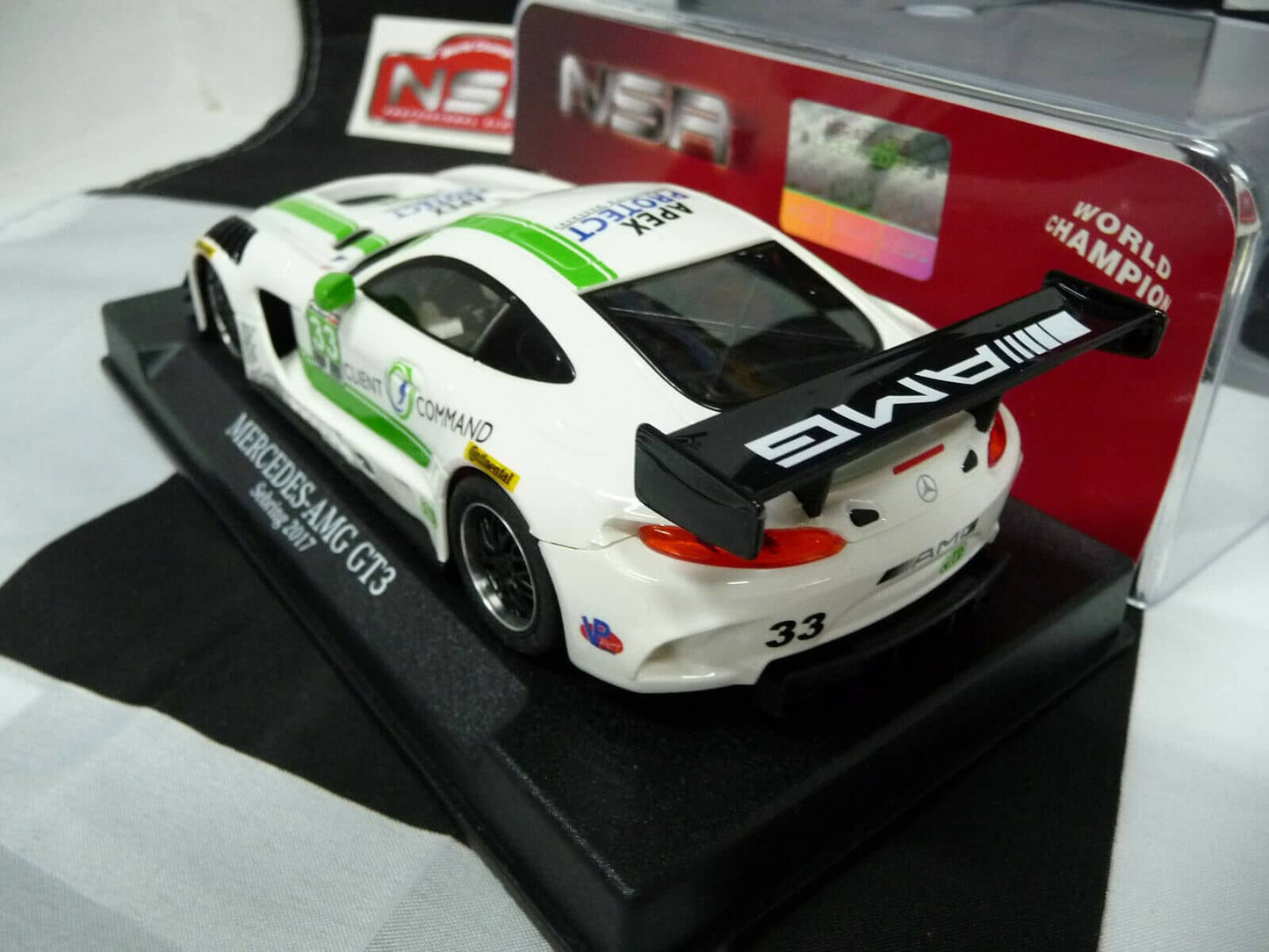 NSR -  1:32 0114SW Mercedes - AMG Sebring 2017 No.33 slot car also suits  scalextr/carrera