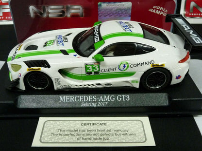 NSR -  1:32 0114SW Mercedes - AMG Sebring 2017 No.33 slot car also suits  scalextr/carrera