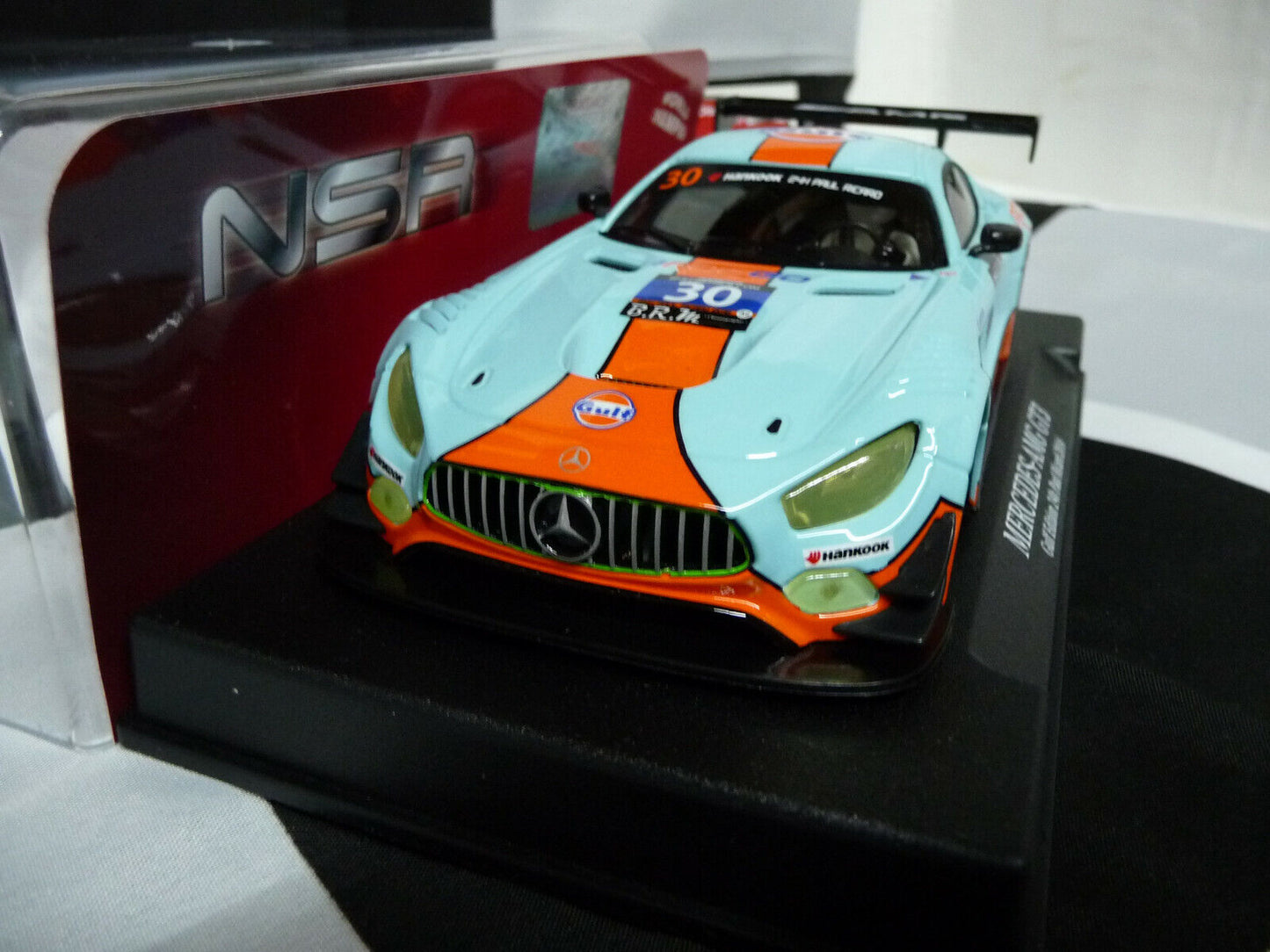 NSR -  1:32 0153SW Mercedes AMG Gulf Ed 24H Paul Rickard No.30 scalextri/carrera