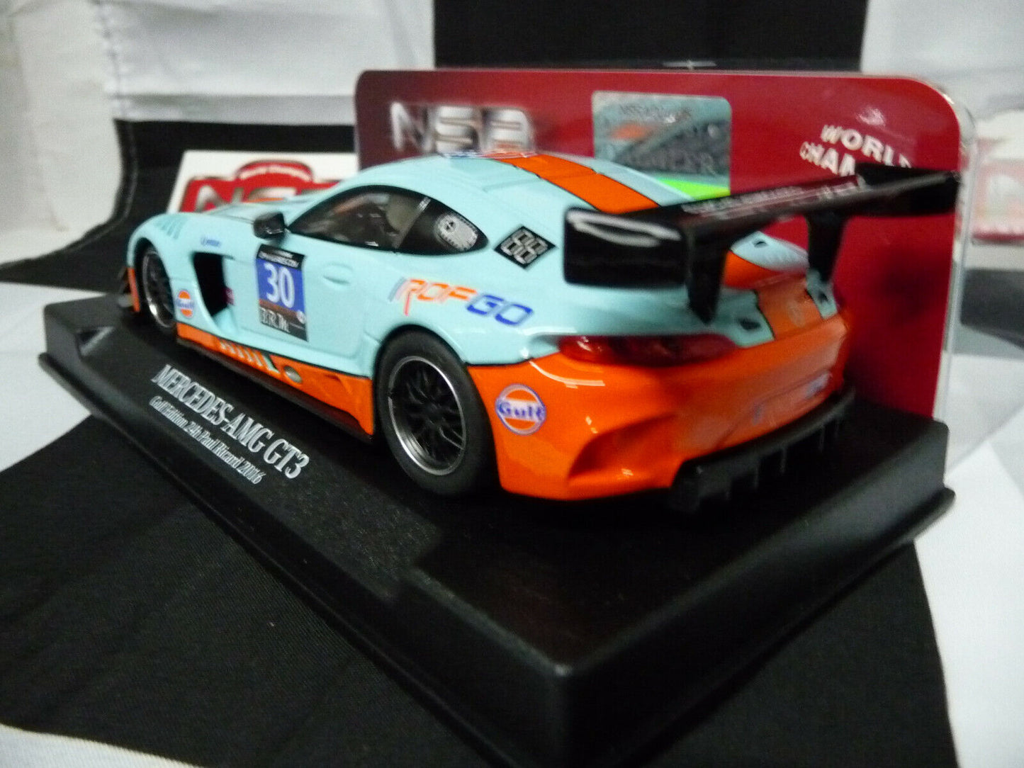 NSR -  1:32 0153SW Mercedes AMG Gulf Ed 24H Paul Rickard No.30 scalextri/carrera