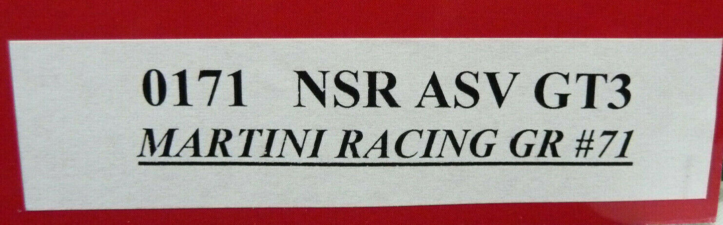 NSR -  1:32 0171 ASV GT3 Martini Racing Grey No.71 slot car also suits  scalextric/carrera