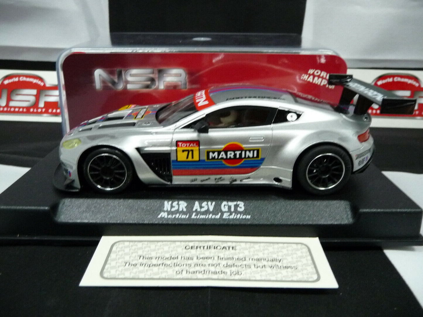 NSR -  1:32 0171 ASV GT3 Martini Racing Grey No.71 slot car also suits  scalextric/carrera