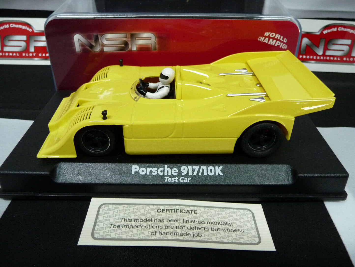 NSR -  1:32 0176SW Porsche 917/10K Yellow Test Car slot car also suits  scalextr/carrera