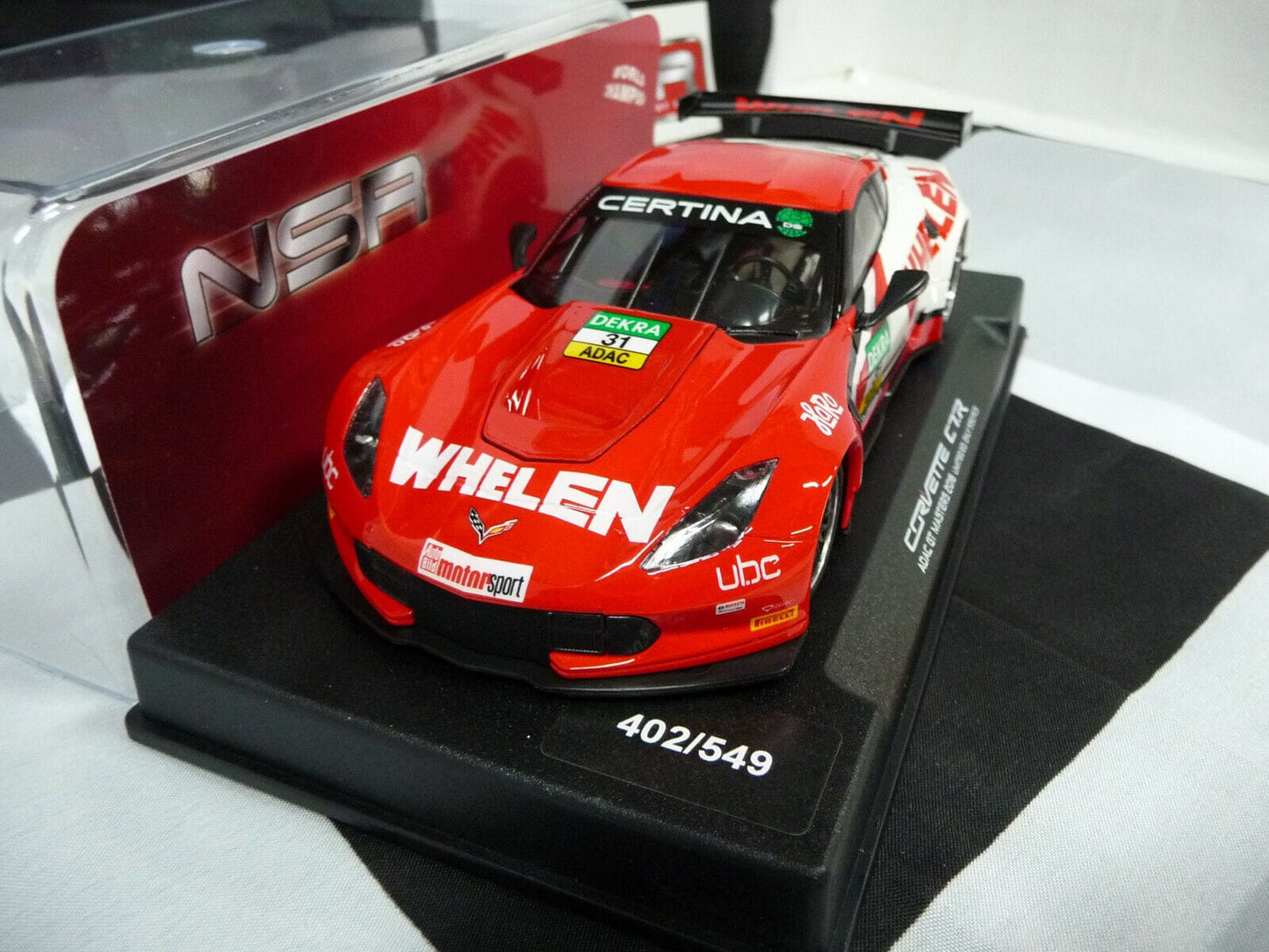 NSR -  1:32 0179AW Corvette C7R Whelen ADAC 2016 No.31 slot car also suits  scalextric/carrera