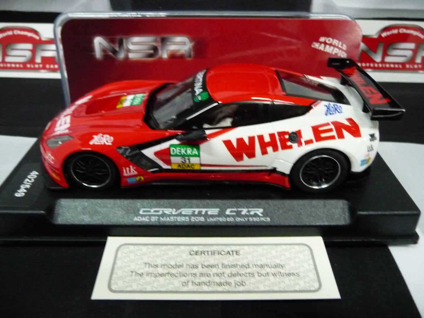 NSR -  1:32 0179AW Corvette C7R Whelen ADAC 2016 No.31 slot car also suits  scalextric/carrera