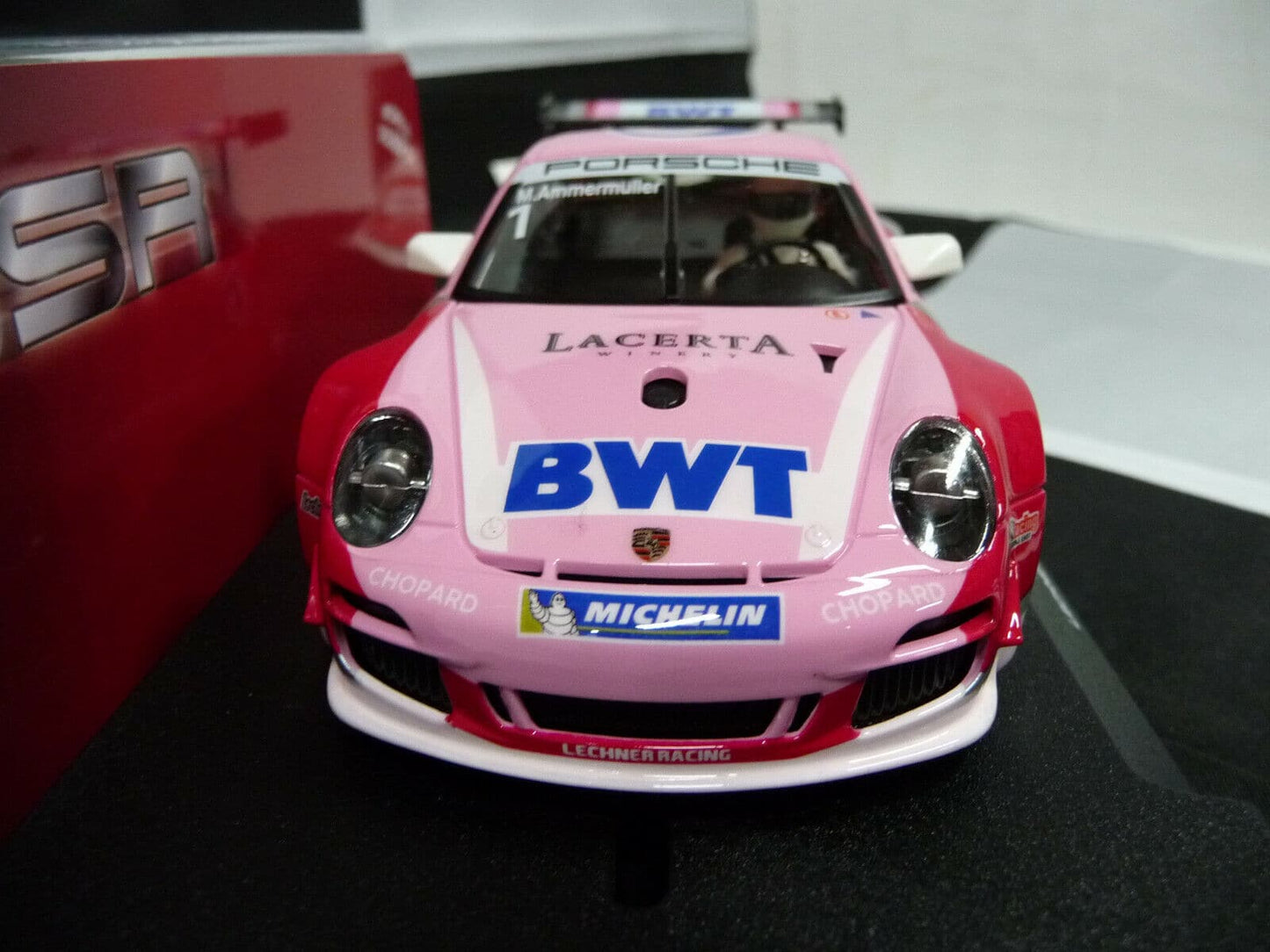 NSR -  1:32 0187AW Porsche 997 Super Cup BWT M.Ammermuller No.1 scalextric/carrera