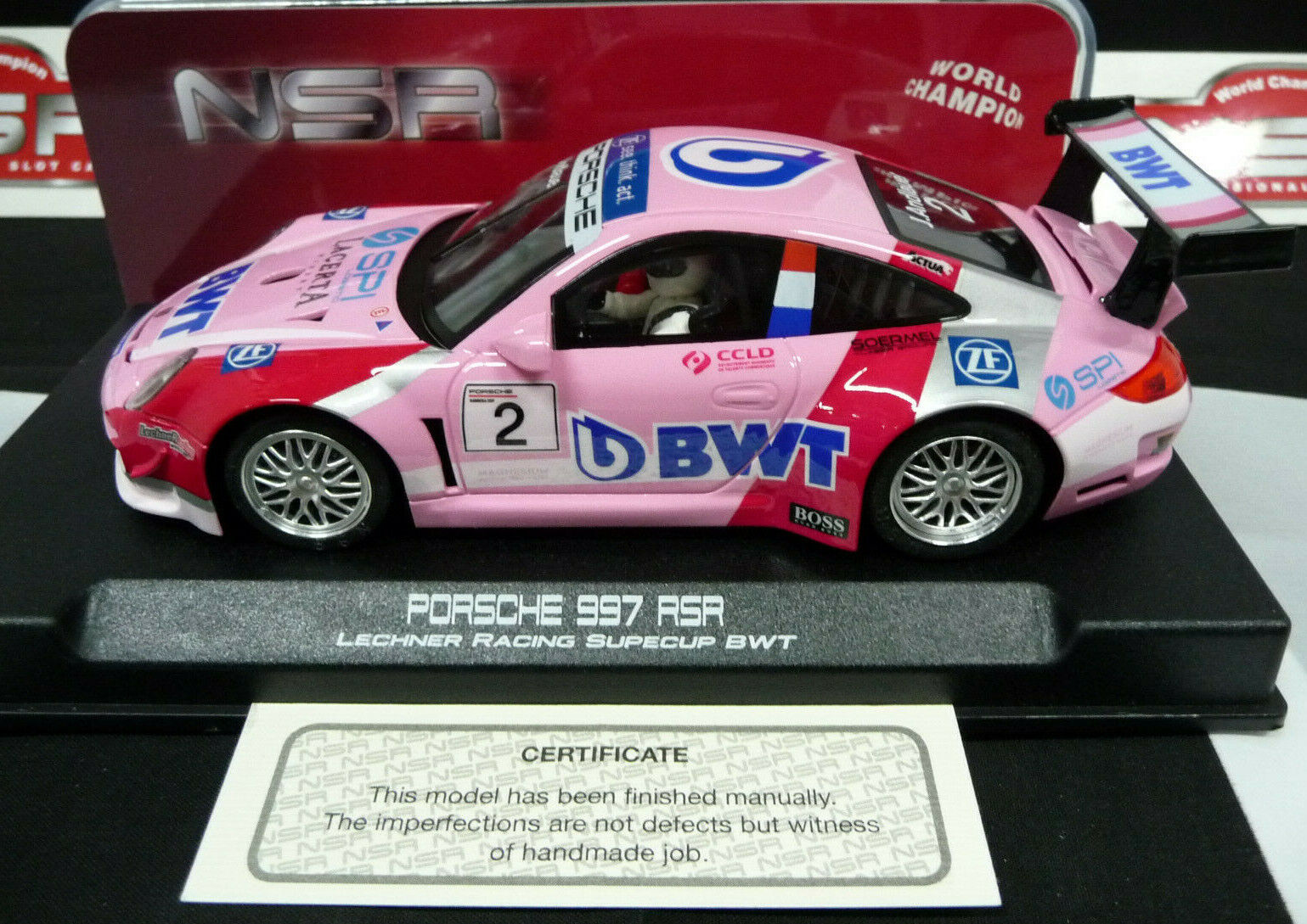 NSR - 1:32 0188AW Porsche 997 Super Cup BWT J.Andlauder No.2 scalextric/carrera