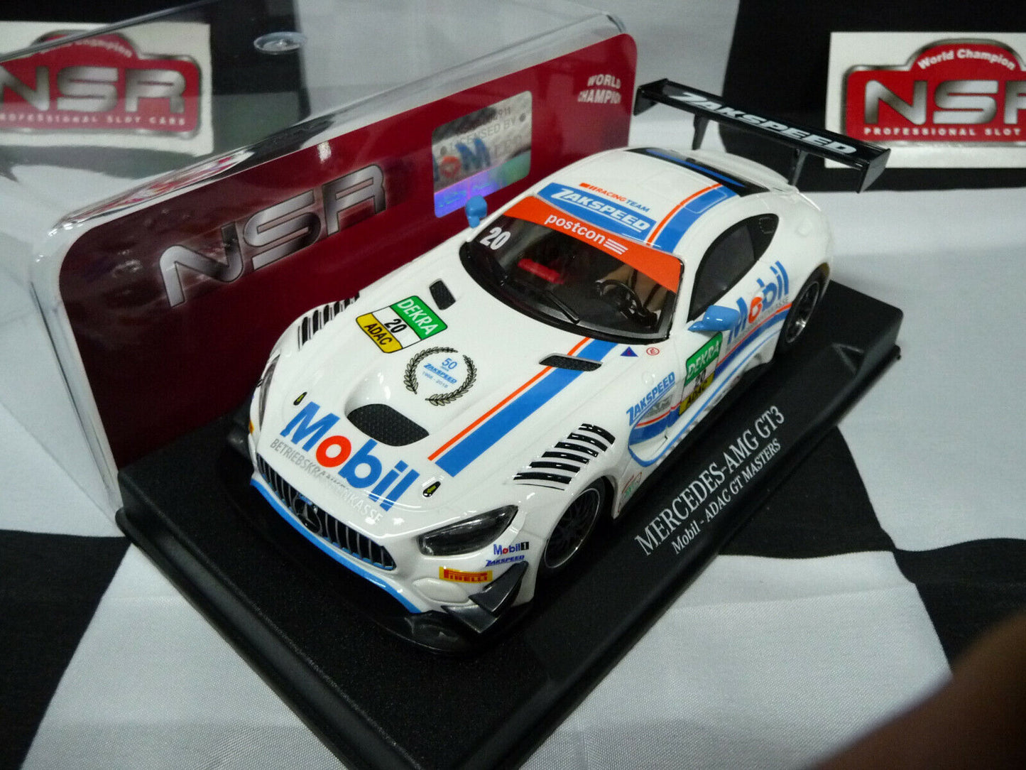 NSR -  1:32 0189AW Mercedes-AMG GT3 Mobil ADAC GT MASTERS No20 slot car also suits  scalex/carrera