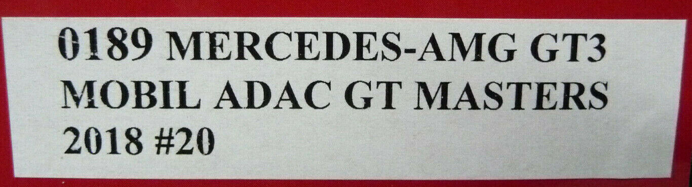 NSR -  1:32 0189AW Mercedes-AMG GT3 Mobil ADAC GT MASTERS No20 slot car also suits  scalex/carrera