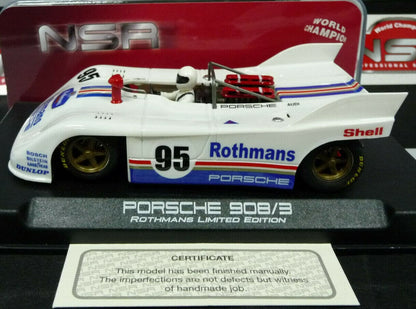 NSR -  1:32 0195SW Porsche 908/3 Rothmans Limited Ed No.95 slot car also suits  scalextric/carrera