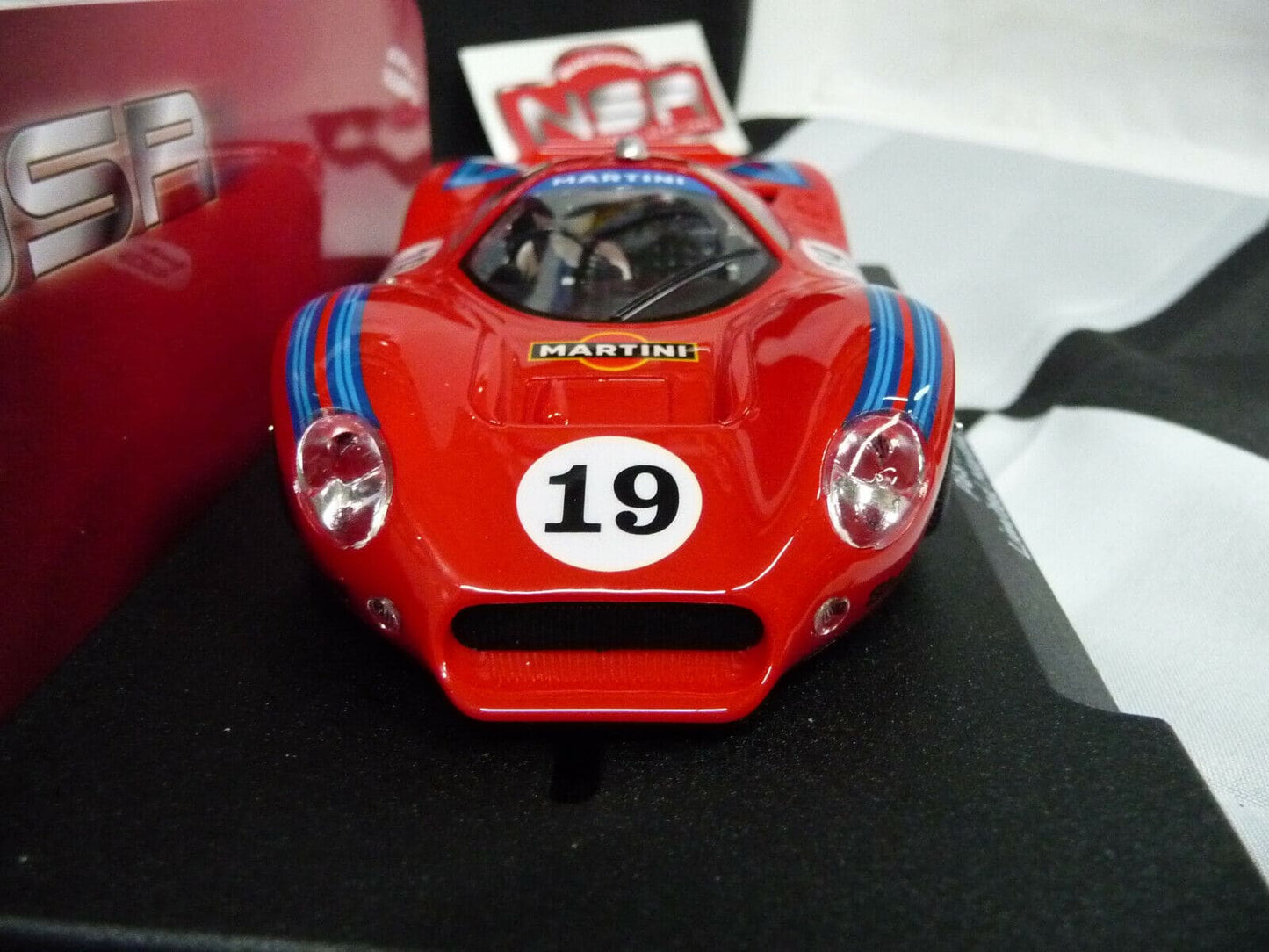 NSR -  1:32 0219SW P68 FORD Martini Racing RED No.19 slot car also suits  scalex/carrera