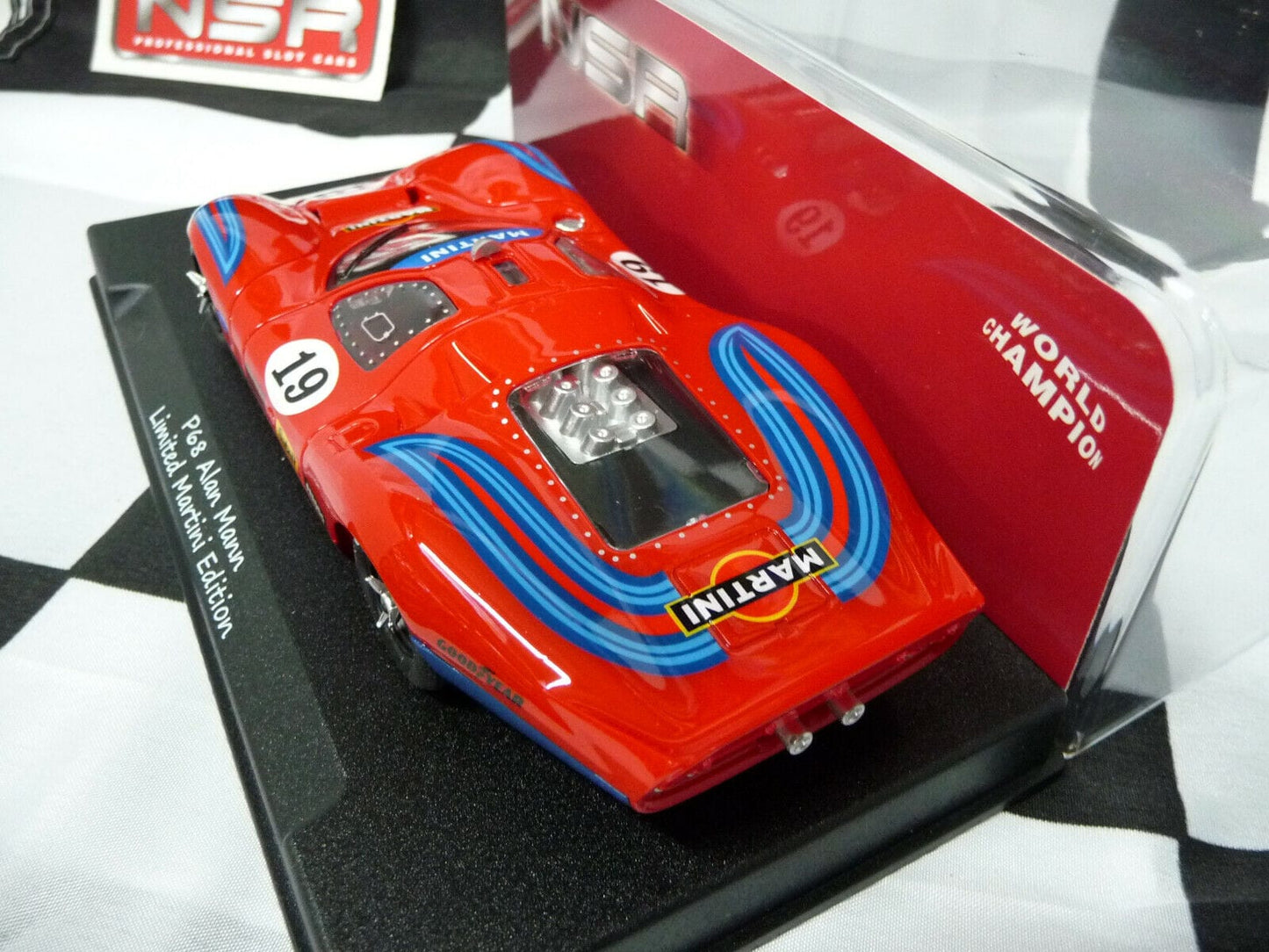 NSR -  1:32 0219SW P68 FORD Martini Racing RED No.19 slot car also suits  scalex/carrera
