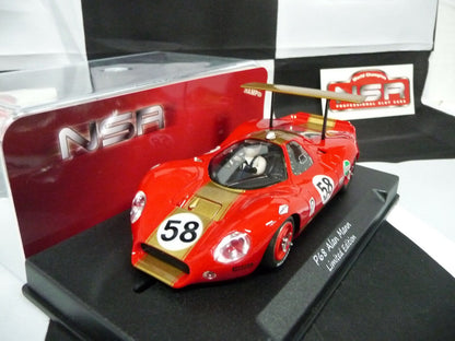 NSR -  1:32 1146SW P68 BOAC 500 A.Mann 1969 No.58 slot car also suits  scalex/carrera