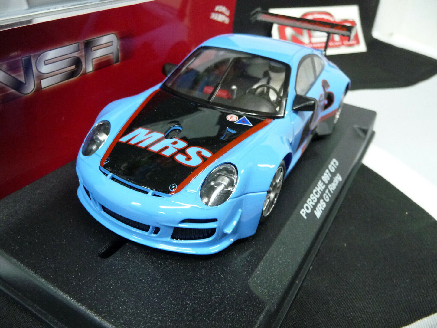 NSR -  1:32 1176AW Porsche 997 GT Team MRS GT Racing slot car also suits  scalextric/carrera