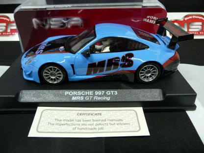 NSR -  1:32 1176AW Porsche 997 GT Team MRS GT Racing slot car also suits  scalextric/carrera