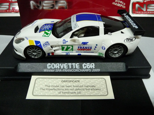 NSR -  1:32 1181AW Corvette C6R Luc Alphand Adventures No.72 scalextric/carrera