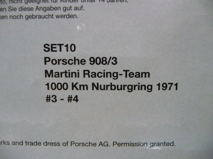 NSR -  1:32 SET10 Porsche 908/3 1000km Nurburgring 71 Martini slot car also suits  Scalex/Carrera