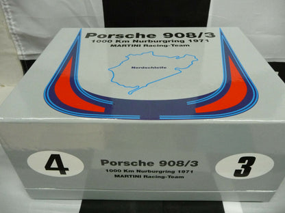 NSR -  1:32 SET10 Porsche 908/3 1000km Nurburgring 71 Martini slot car also suits  Scalex/Carrera