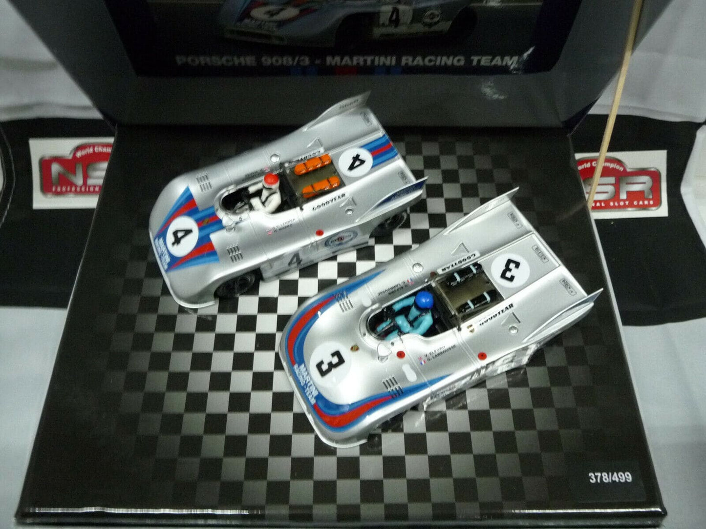 NSR -  1:32 SET10 Porsche 908/3 1000km Nurburgring 71 Martini slot car also suits  Scalex/Carrera