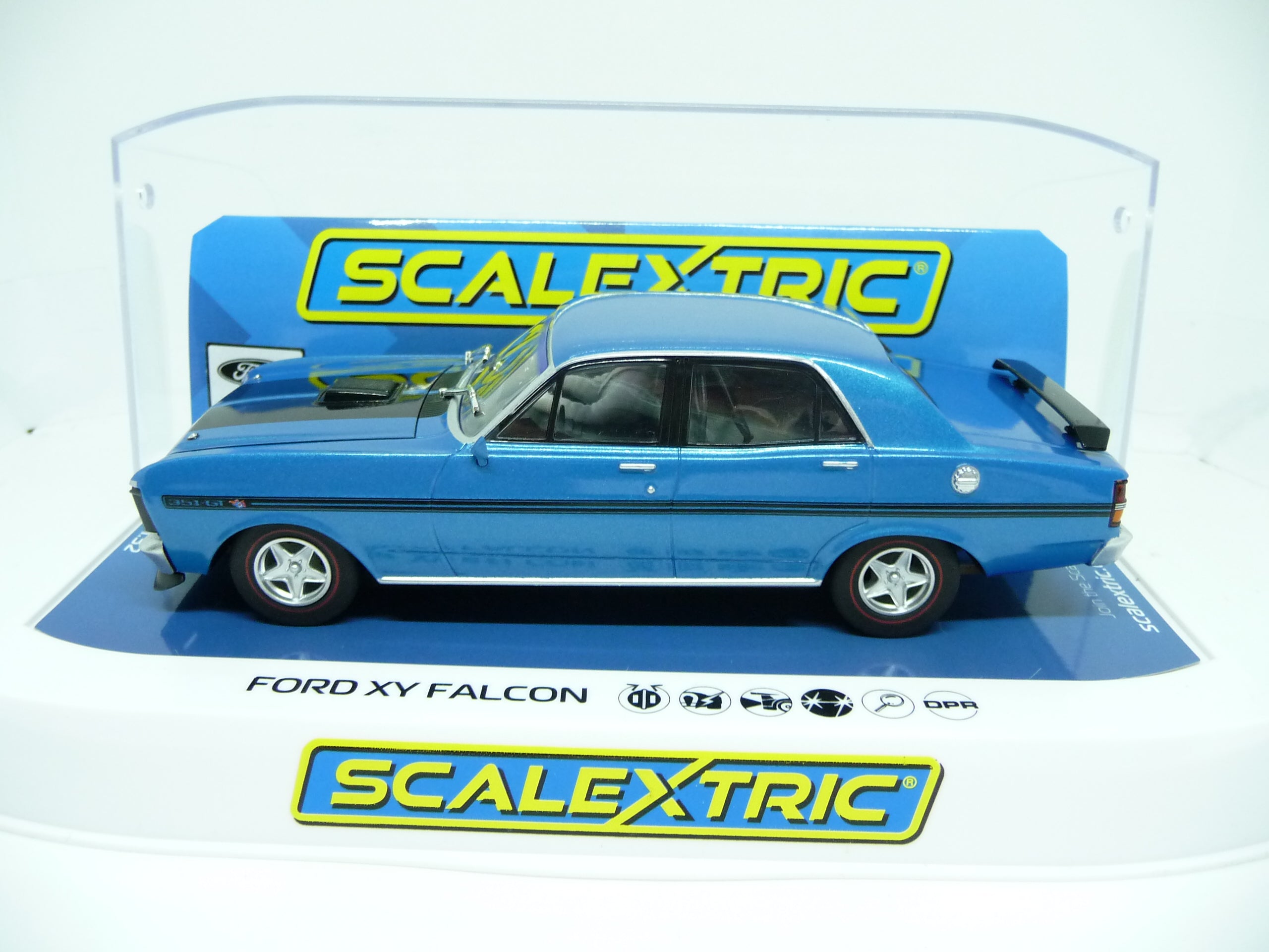Scalextric - C4171 1:32 FORD XY FALCON - GTHO PHASE III - Electric Blue Slot Car
