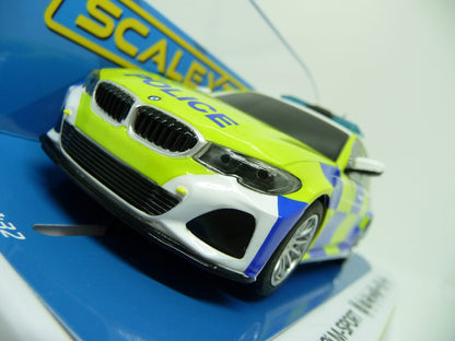 Scalextric -  C4165 BMW 330i M Sport Police Edition slot car also suits Carrera