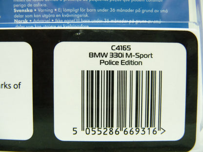 Scalextric -  C4165 BMW 330i M Sport Police Edition slot car also suits Carrera