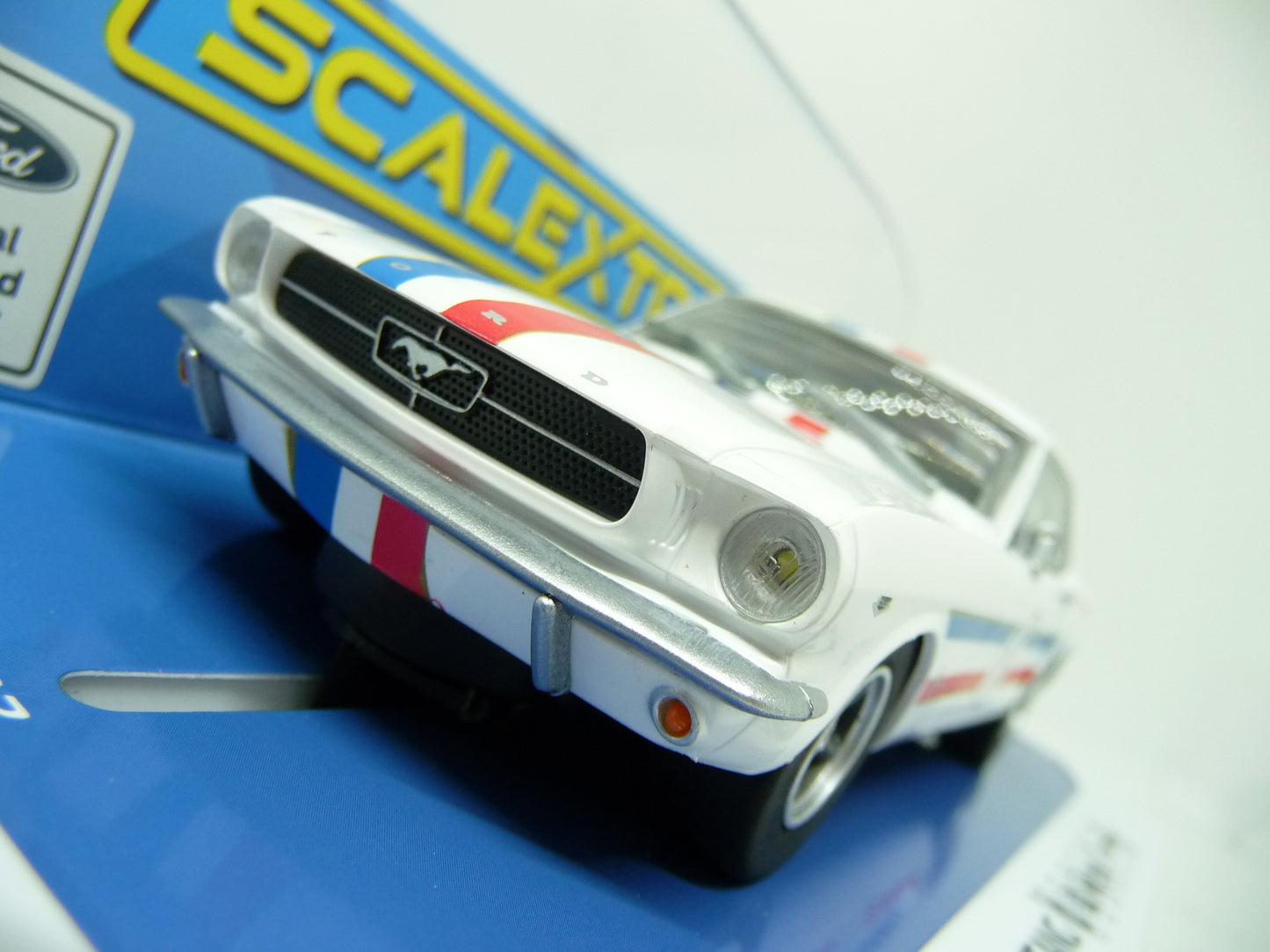 Scalextric -  C4364 Ford Mustang Ian Geoghegan 1965 slot car also suits Carrera