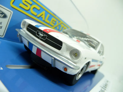 Scalextric -  C4364 Ford Mustang Ian Geoghegan 1965 slot car also suits Carrera