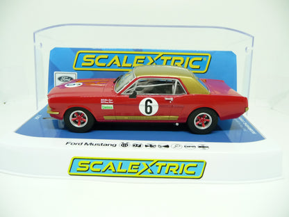 Scalextric -  C4339 Ford Mustang Alan Mann Henry Mann and Steve Soper slot car also suits Carrera
