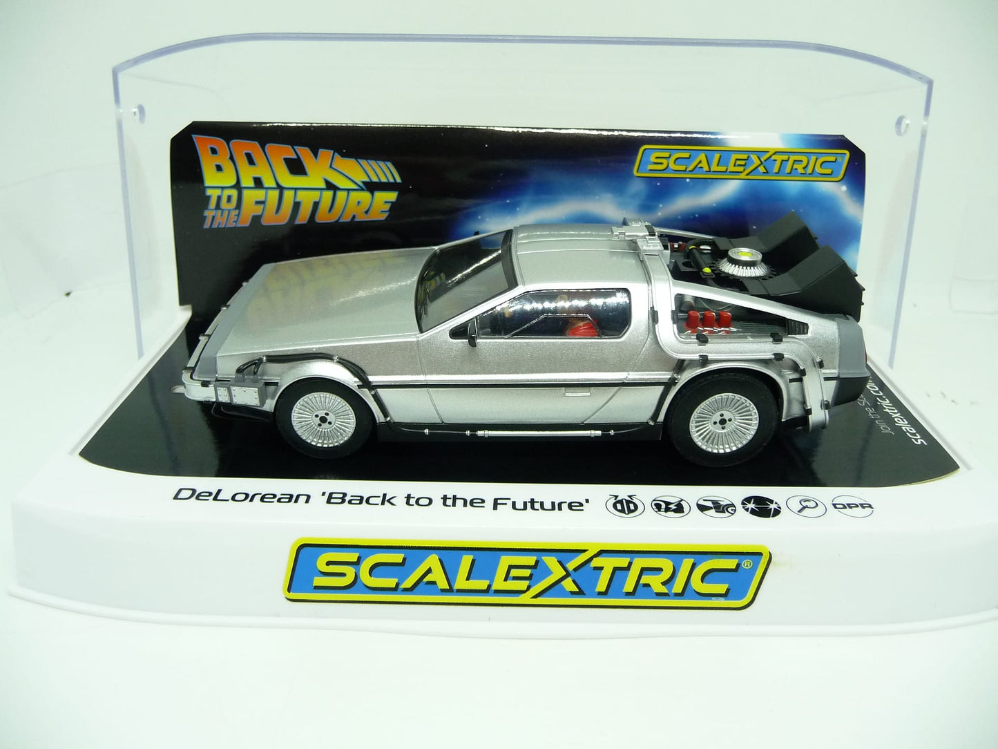 Scalextric -  C4117 Delorean - 'Back to the Future slot car also suits Carrera