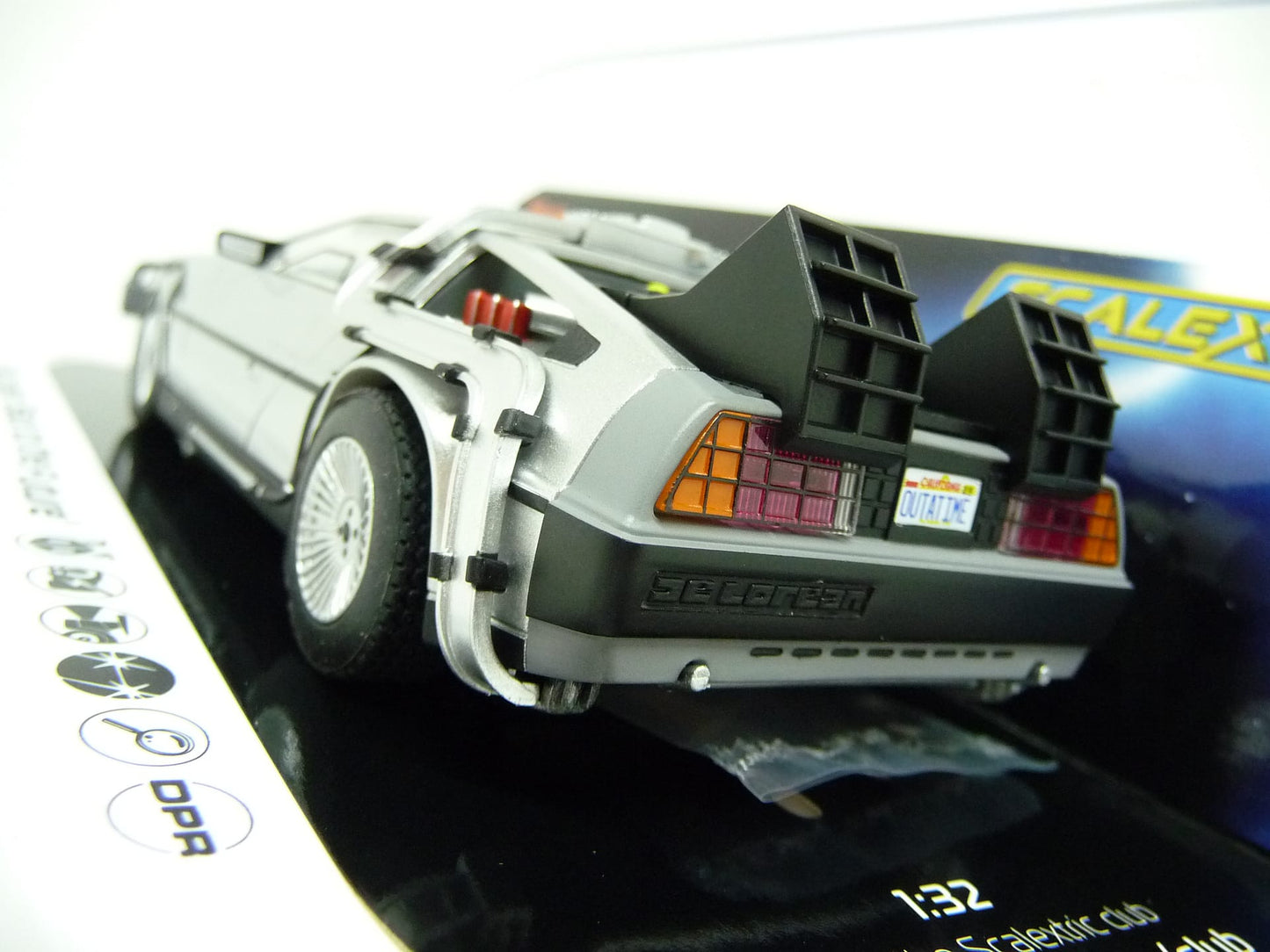 Scalextric -  C4117 Delorean - 'Back to the Future slot car also suits Carrera