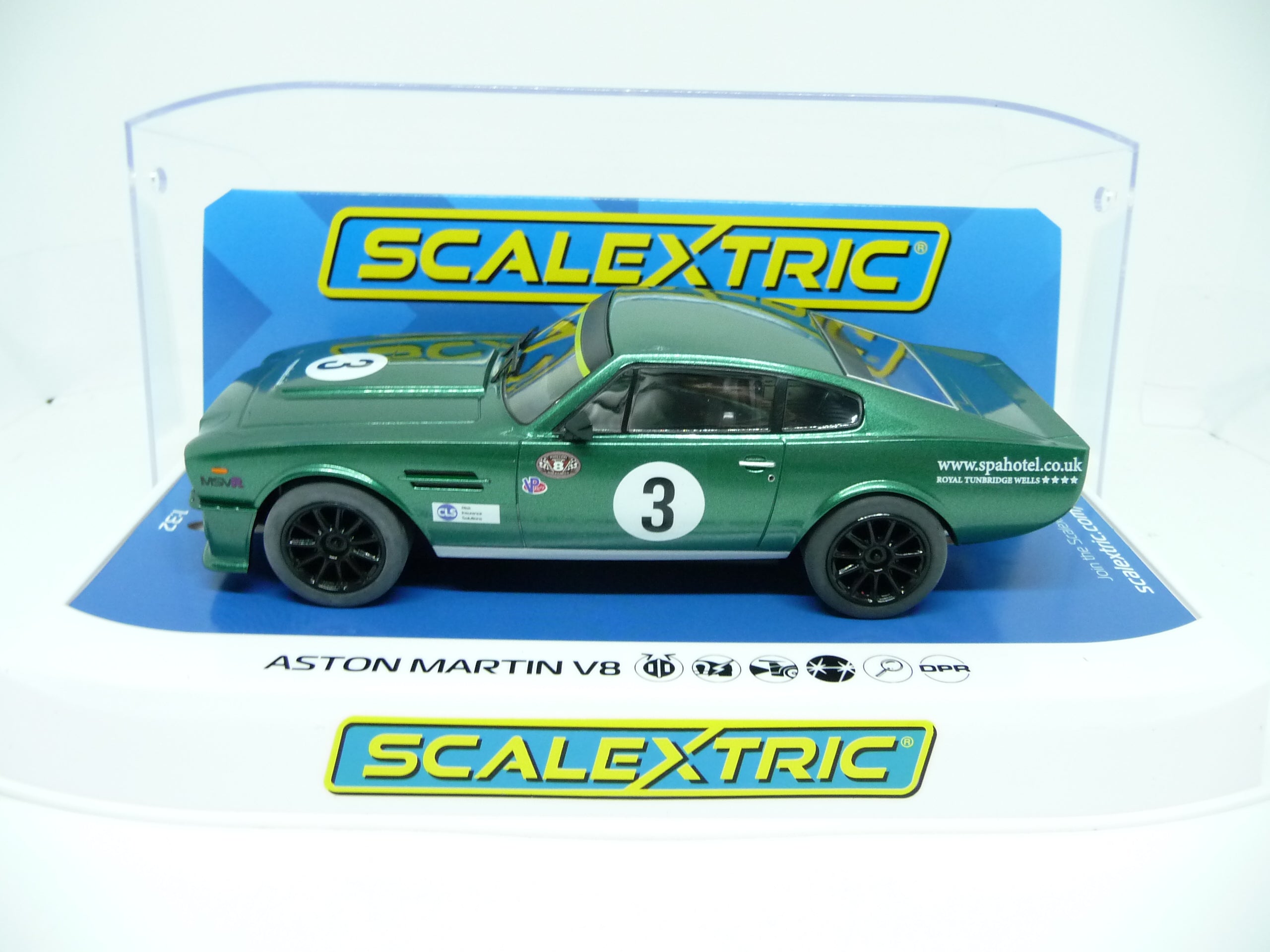 Scalextric - C4256 ASTON MARTIN V8 Chris Scragg Racing slot car also suits Carrera