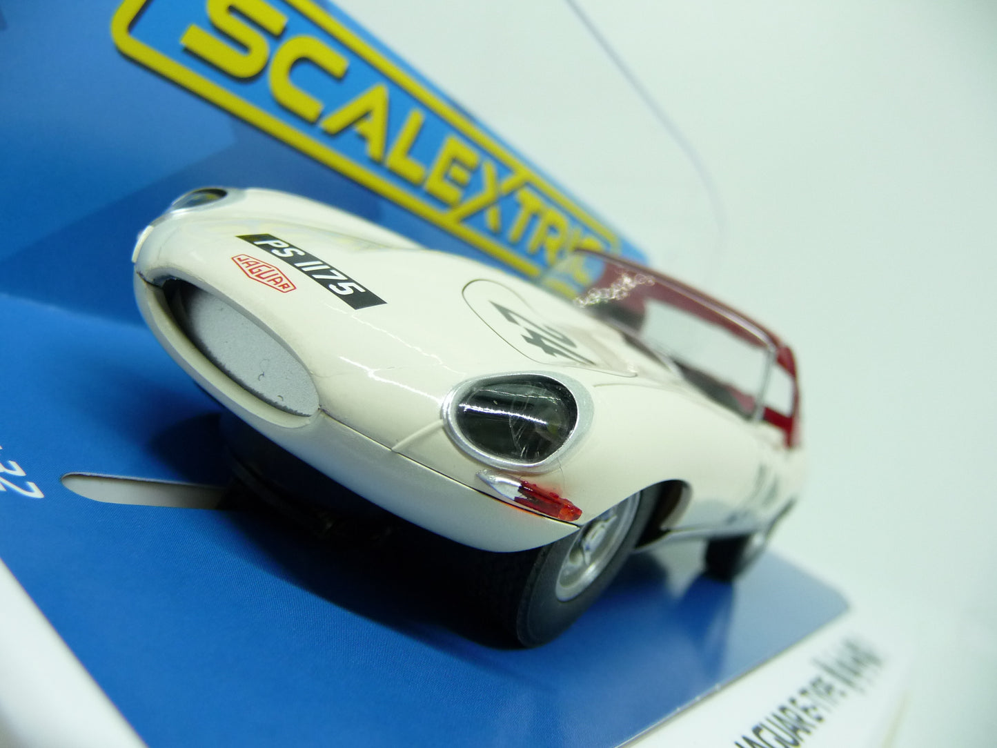 Scalextric -  C4232 Jaguar E Type Goodwood Revival Adrian Newey slot car also suits Carrera