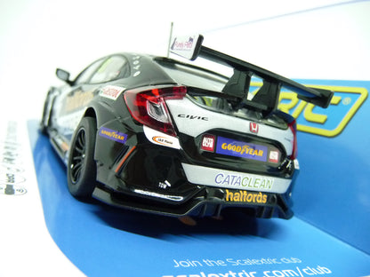 Scalextric -  C4297 Honda Civic Type R BTCC 2021 Golden Shedden slot car also suits Carrera