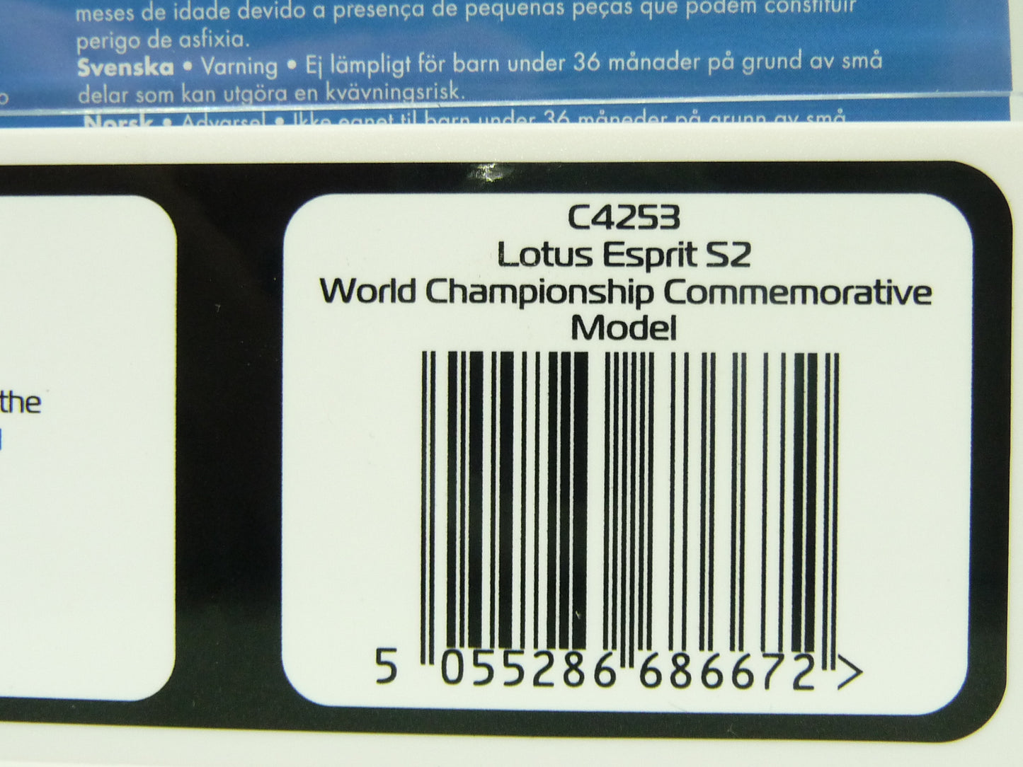 Scalextric -  C4253 Lotus Esprite S2 World Championship Commemorative slot car also suits Carrera