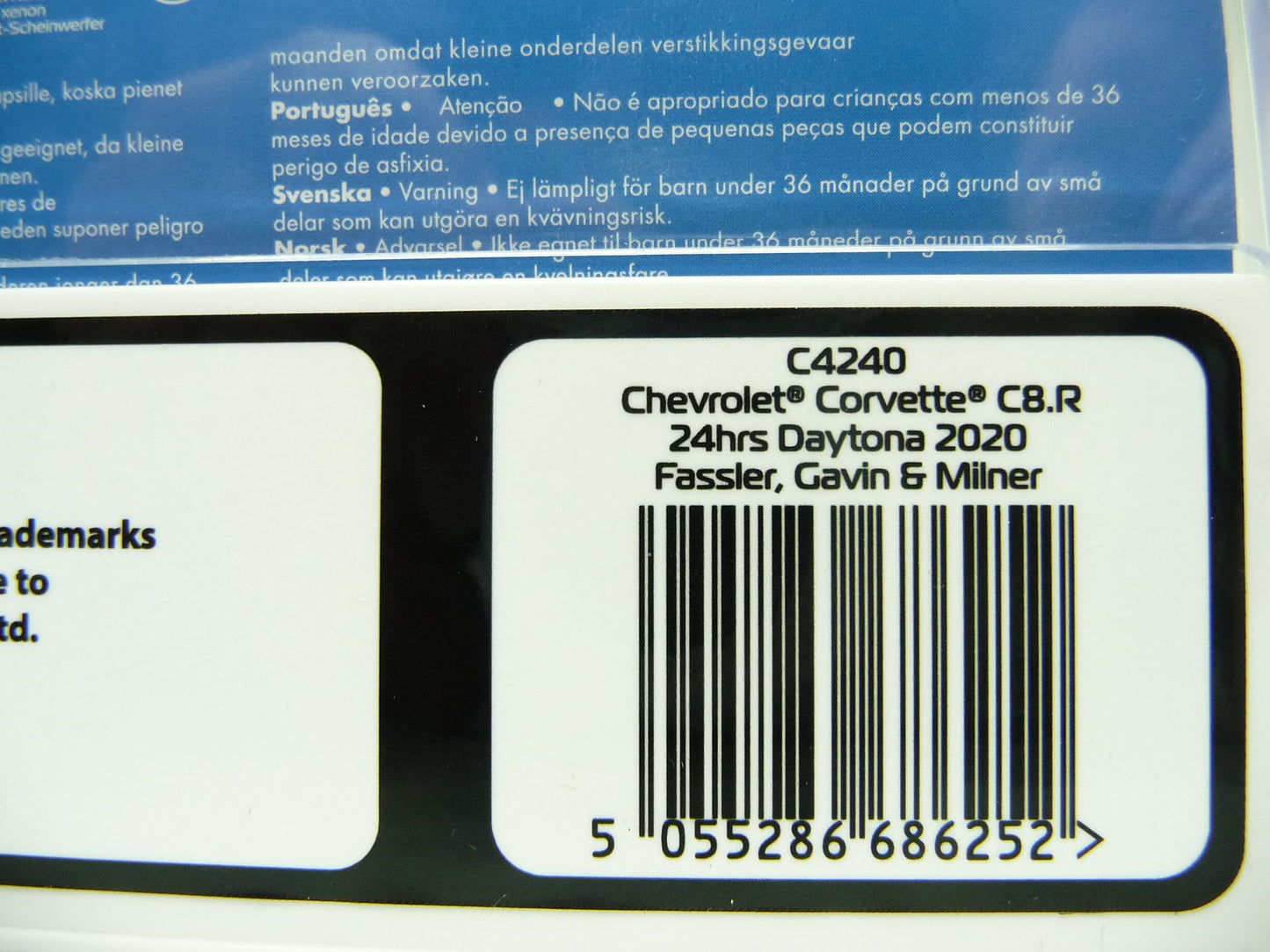 Scalextric C4240 Chevrolet Corevette C8r 24hr Daytona 2020 Fassler Gavin & Milner