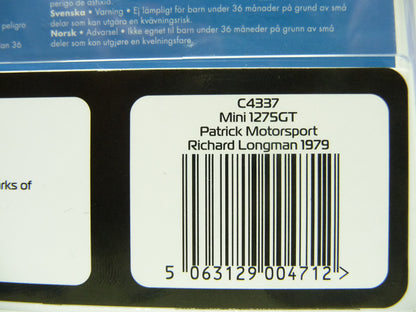 Scalextric -  C4337 Mini 1275gt - Patrick Motorsport - Richard Longman 1979