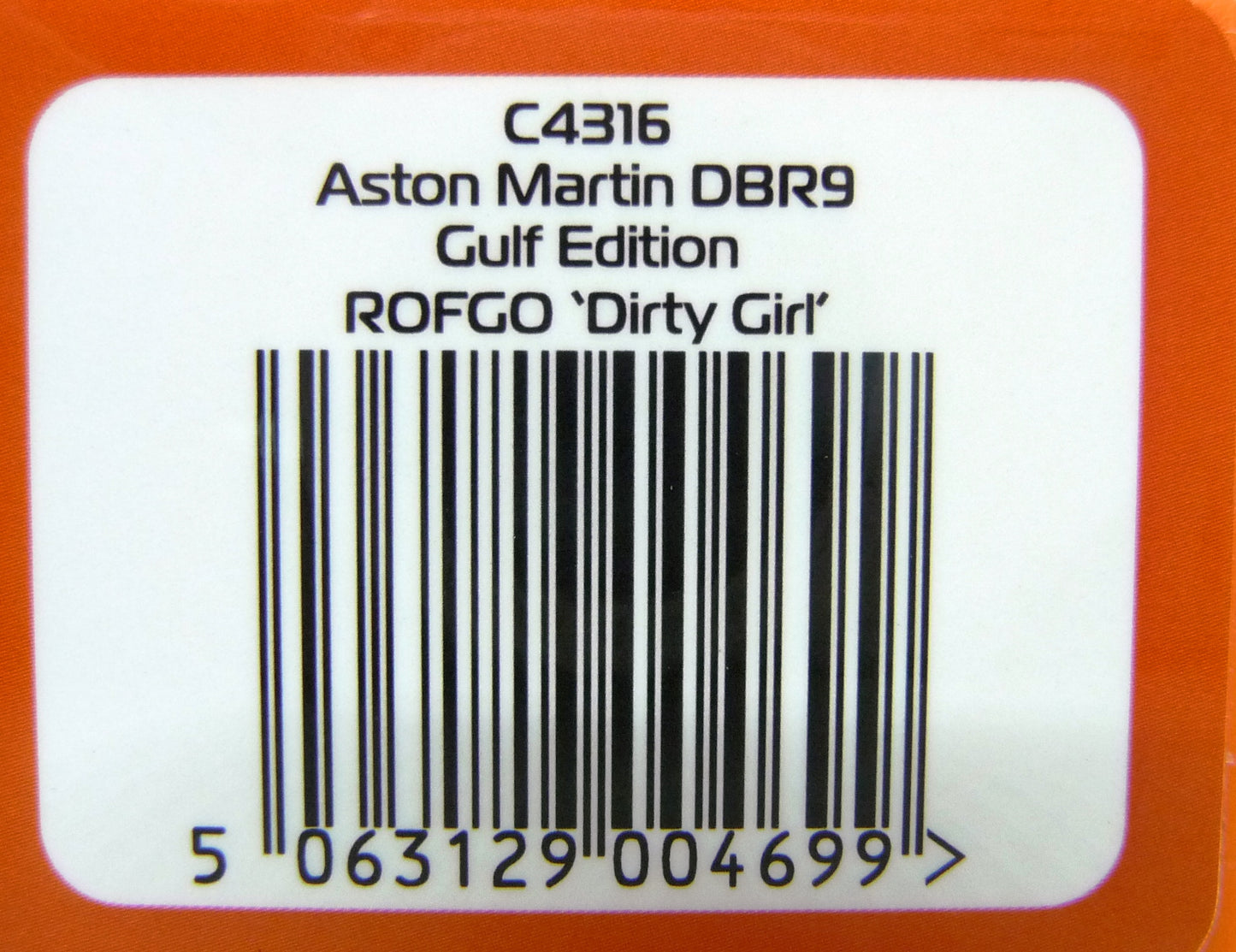 Scalextric -  C4316 Aston Martin DBR9 - Gulf Edition - Rofgo 'dirty Girl'