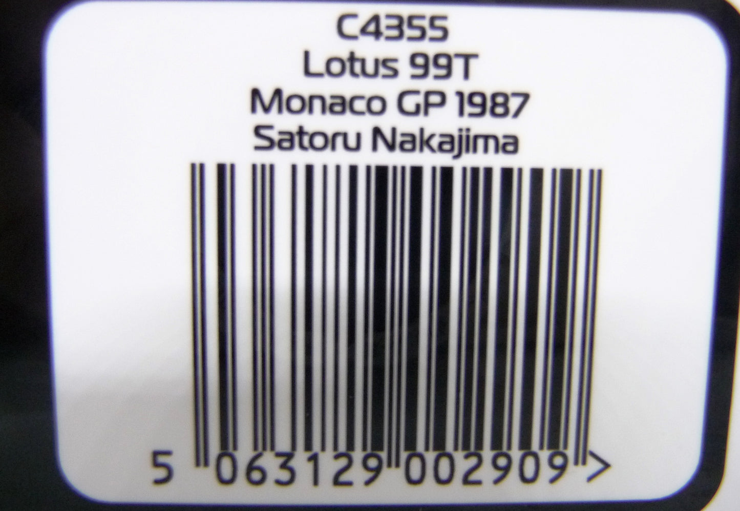 Scalextric -  C4355 Lotus 99t - Monaco Gp 1987 - Satoru Nakijima