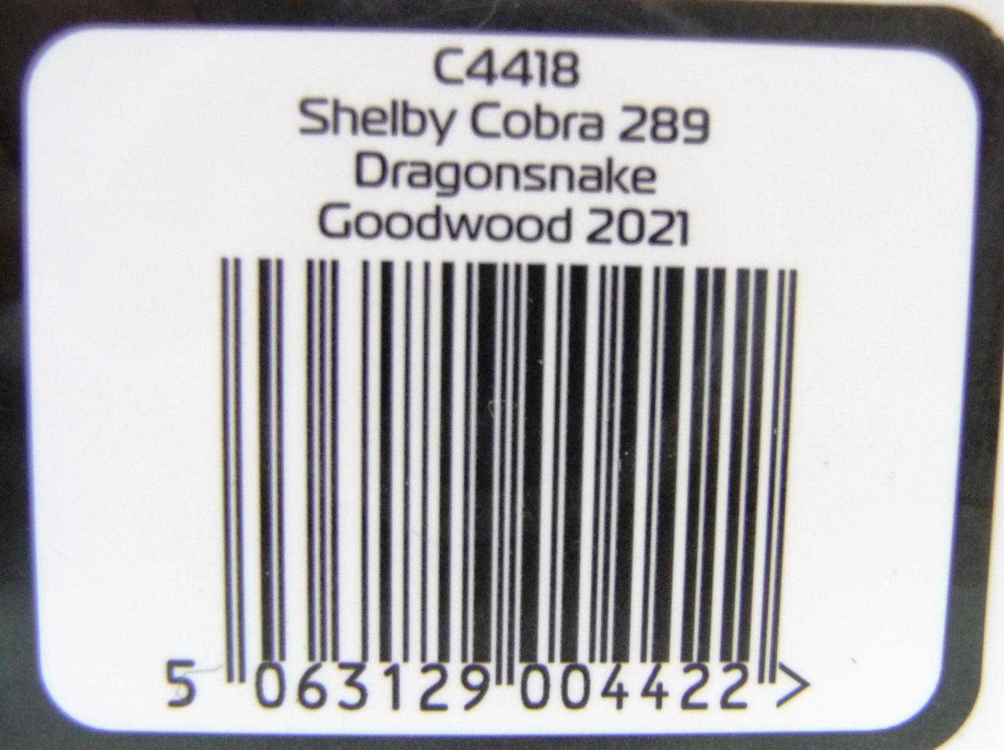 Scalextric -  C4418 Shelby Cobra 289 - Dragon Snake - Goodwood 2021
